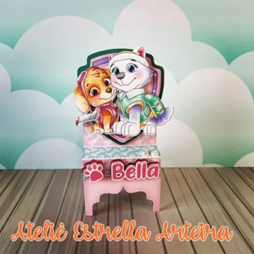 PORTA BIS DUPLO PATRULHA CANINA ROSA