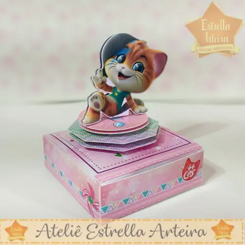 Porta Bis Duplo Tema 44 Gatos