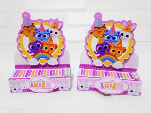 Porta Bis Duplo Tema Bolofofos Menina
