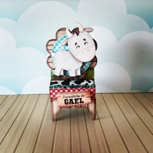 Porta Bis Duplo Tema Fazendinha