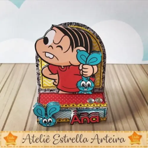 Porta Bis Duplo Tema Turma Da Monica