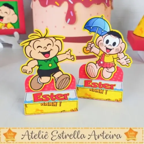 Porta Bis Duplo Tema Turma Da Monica