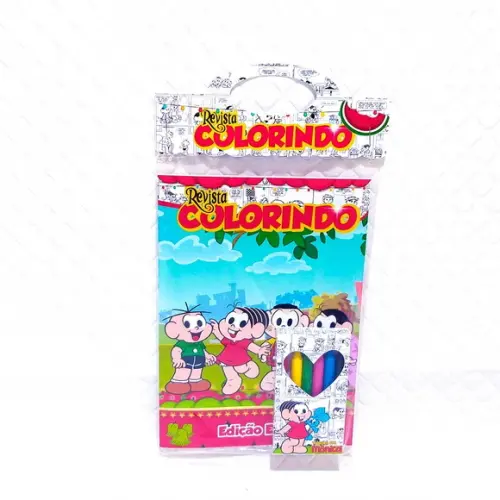 REVISTINHA PARA COLORIR TEMA A TURMA DA MÔNICA