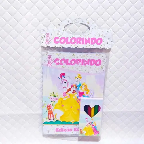 REVISTINHA PARA COLORIR TEMA PRINCESAS DISNEY