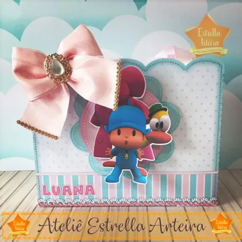 SACOLINHA LEMBRANCINHA POCOYO MENINA
