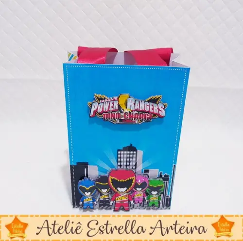 SACOLINHA PARA FESTA POWER RANGERS