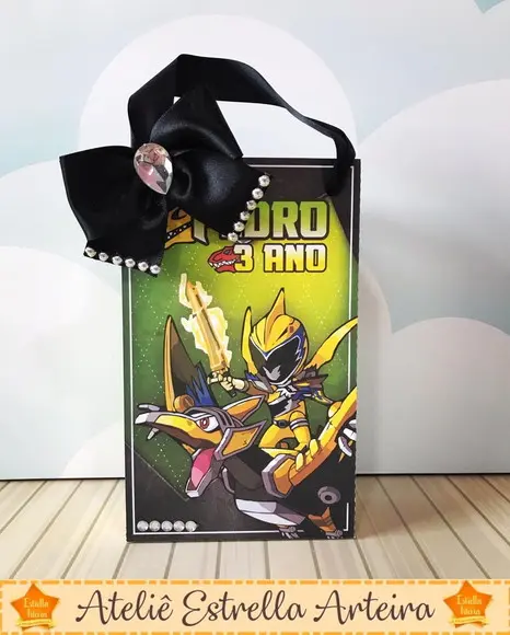 SACOLINHA PARA FESTA POWER RANGERS