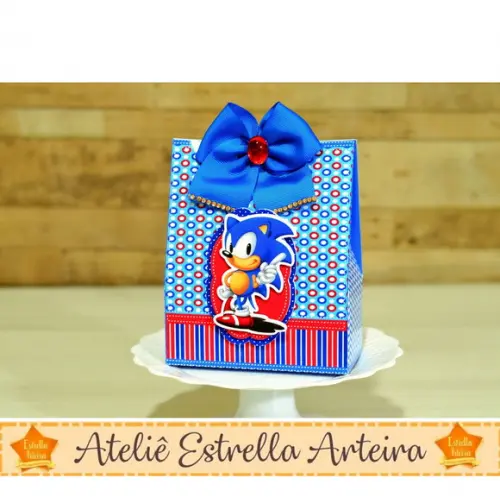SACOLINHA PARA FESTA SONIC