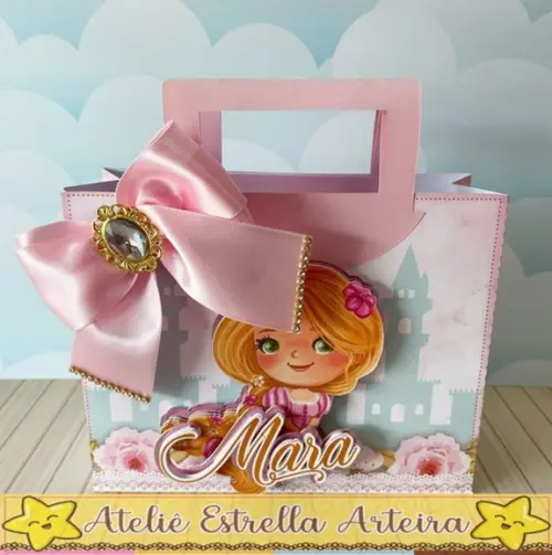 Sacolinha para Festa Tema Princesas Disney