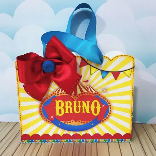 Sacolinha Personalizada Tema Circo