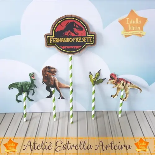 TOPO DE BOLO JURASSIC PARK