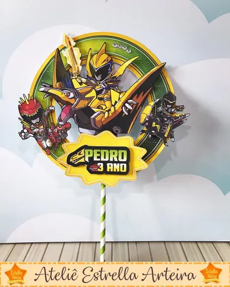 TOPO DE BOLO POWER RANGERS