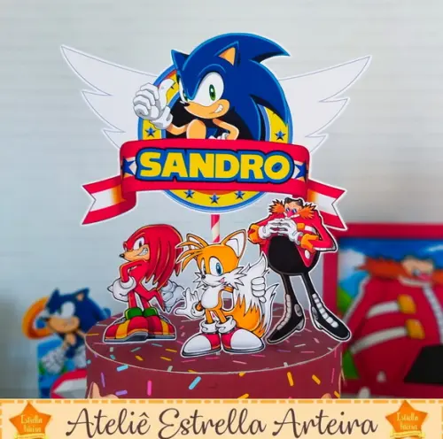 TOPO DE BOLO SONIC