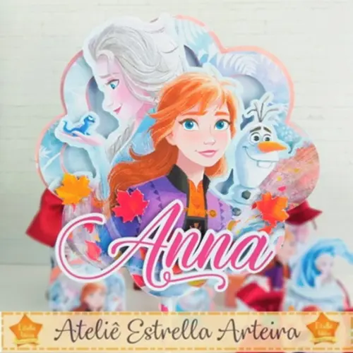 Topo De Bolo Tema Frozen