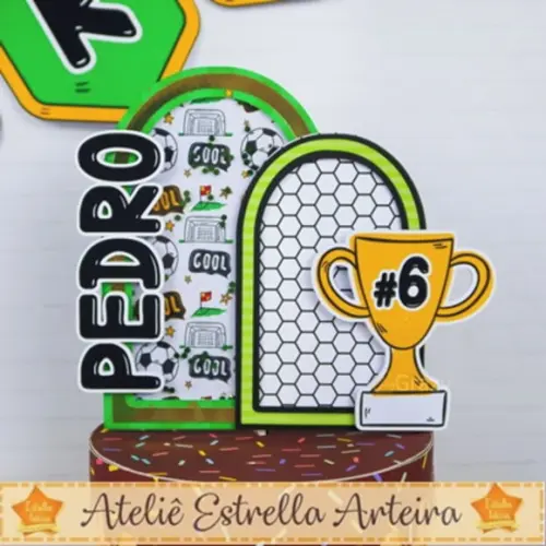 Topo De Bolo Tema Futebol