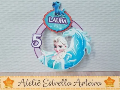 Topo De Bolo Tema Frozen