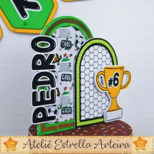 Topo De Bolo Tema Futebol