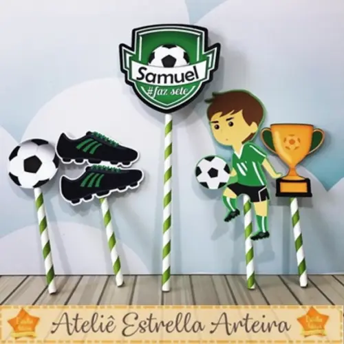 Topo De Bolo Tema Futebol