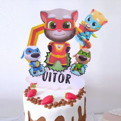 TOPO DE BOLO TOM HERO DASH