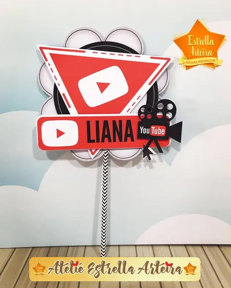 TOPO DE BOLO YOUTUBE