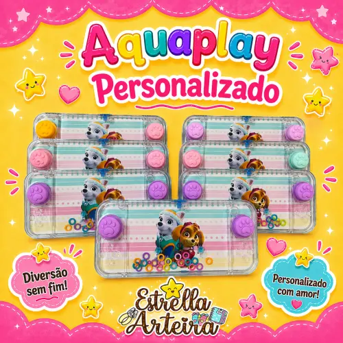 Aquaplay Personalizado Sky e Everest Patrulha Canina