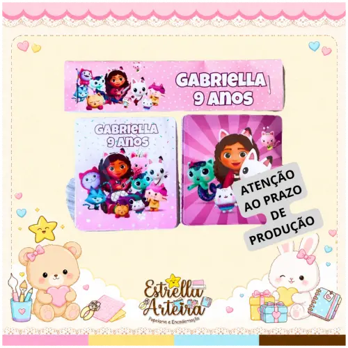 Jogo da Memória Personalizado A casa mágica da Gabby