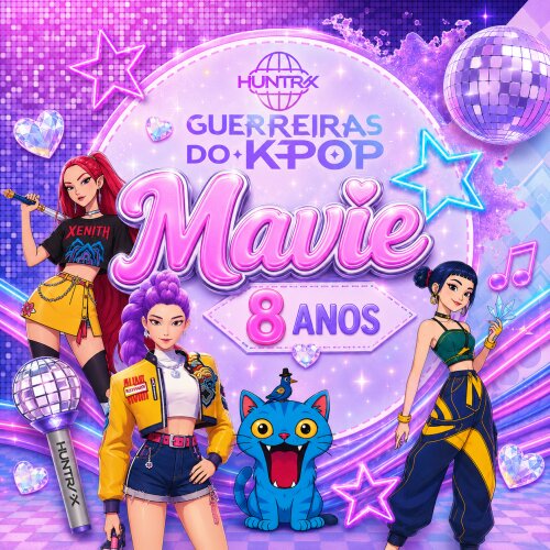 Pedido Especial  - Festa na escola - Tema Guerreiras do KPOP