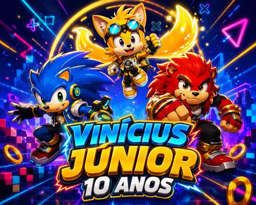 Pedido Especial  - Festa na escola - Sonic / Tails / Knuckles
