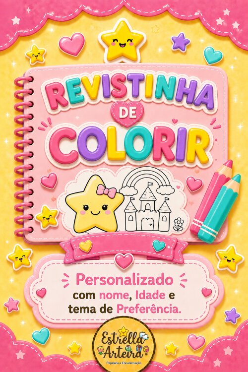 Revistinha de colorir - tema Raio de Sol