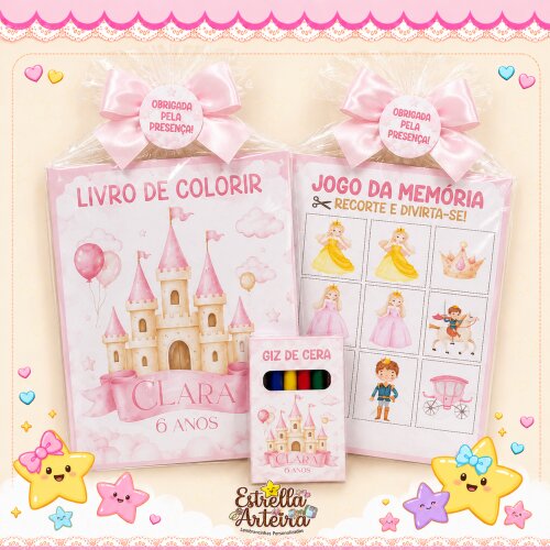 Revistinha de colorir - Tema Princesas