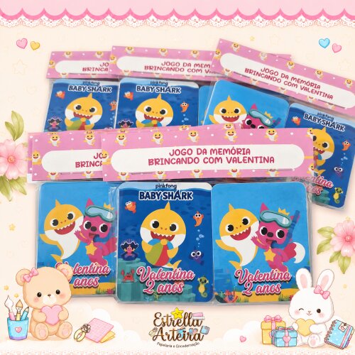 Jogo da Memória Personalizado Baby Shark