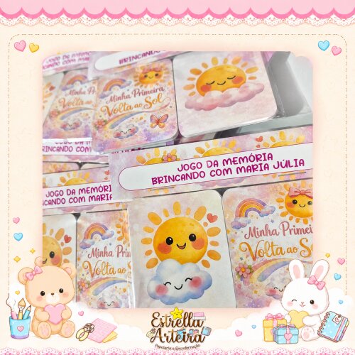 Jogo da Memória Personalizado Sunshine Raio de Sol