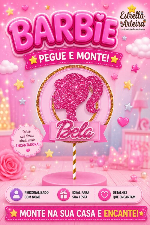 TOPO DE BOLO BARBIE