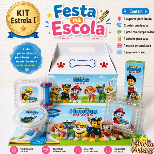 Kit festa escolar - Tema Patruha Canina