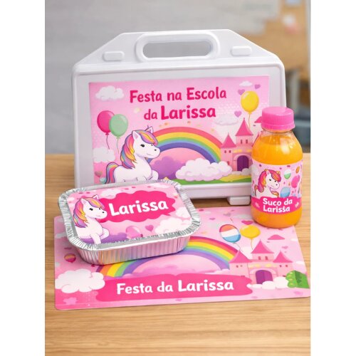 Kit festa escolar - Tema Unicórnio