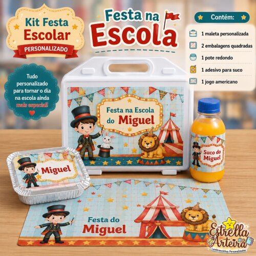 Kit festa escolar - Tema Circo vintage