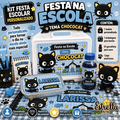 Kit festa escolar - Tema Chococat