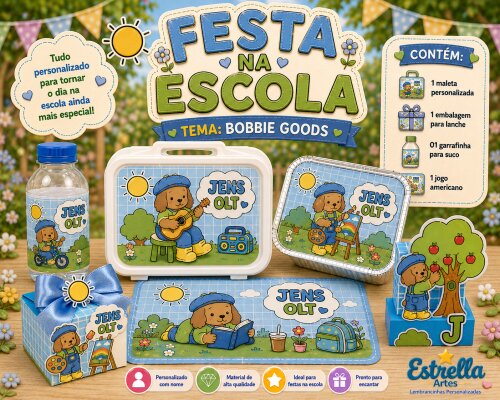 Kit festa escolar - Tema Boobie Goods