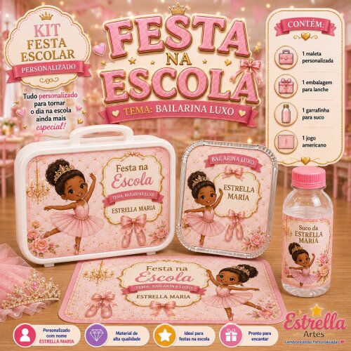 Kit festa escolar - Tema Bailarina