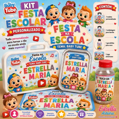 Kit festa escolar - Tema Baby Tube
