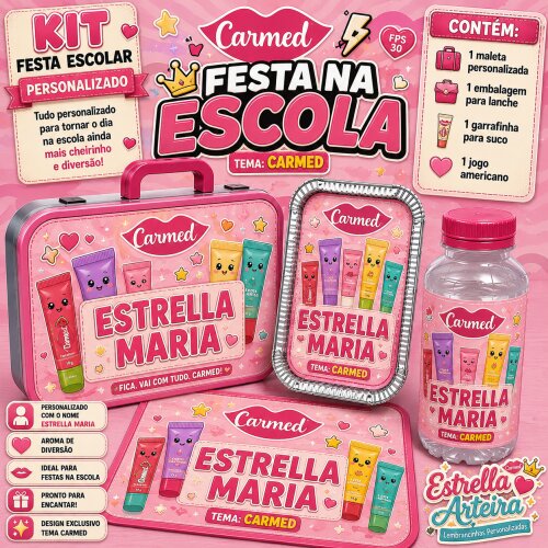 Kit festa escolar - Tema Carmed