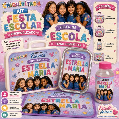 Kit festa escolar - Tema Chiquititas