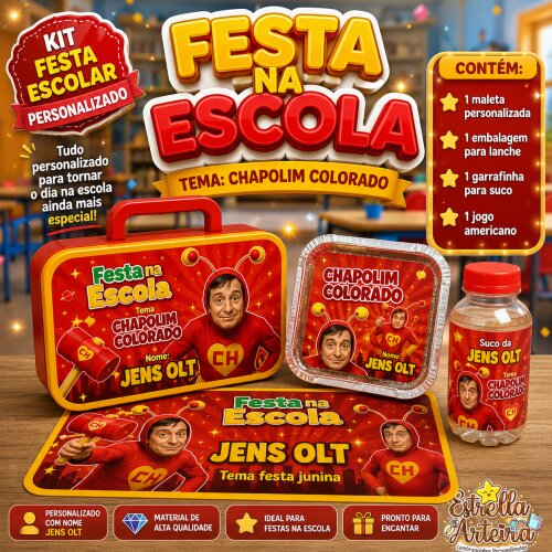 Kit festa na Escola Chapolim Colorado