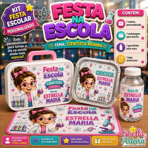 Kit festa na Escola Cientista