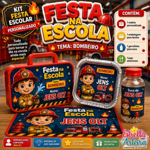 Kit festa na Escola Bombeiro