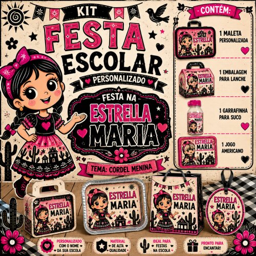 Kit festa na Escola Cordel