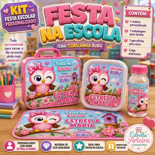 Kit festa na Escola Corujinha Bubu