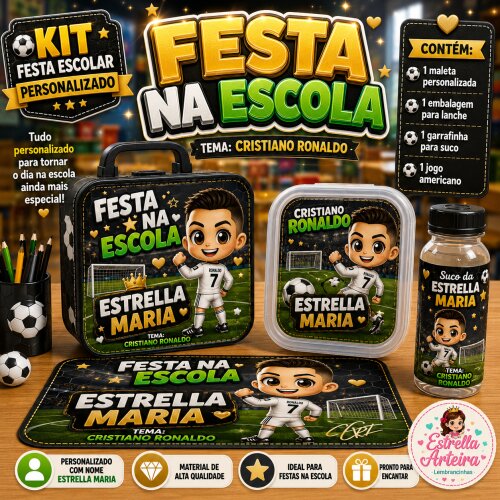 Kit festa na Escola Cristiano Ronaldo