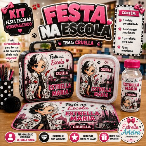 Kit festa na Escola Cruella