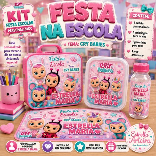 Kit festa na Escola Cry Babies